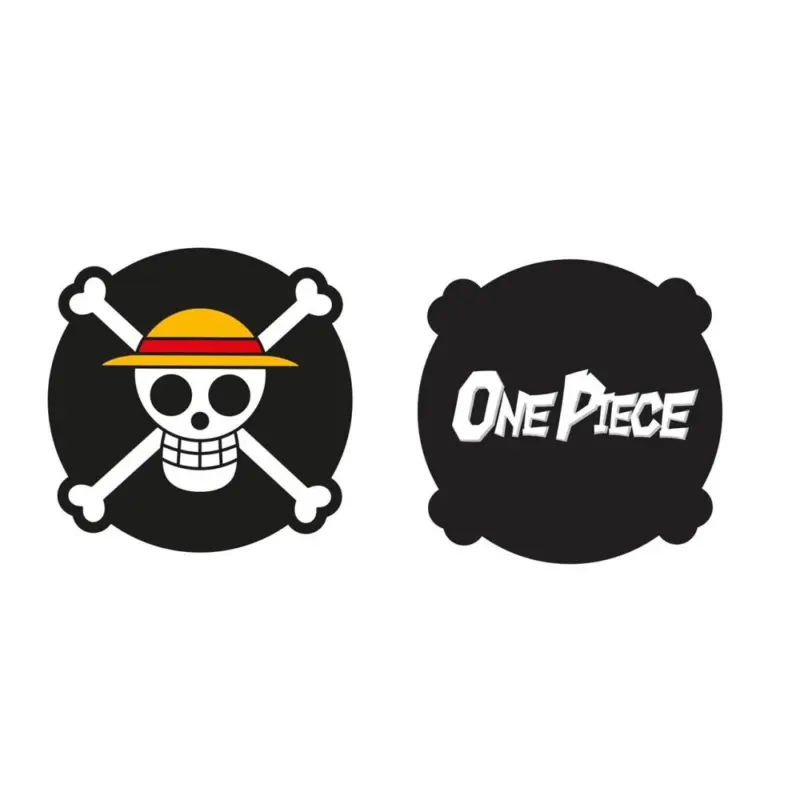 One Piece sierkussen rond - Zwart - 100% Polyester
