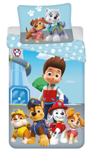 Paw Patrol dekbedovertrek 140 x 200 cm katoen - Multicolor - 140 x 200/220 cm - 100% katoen