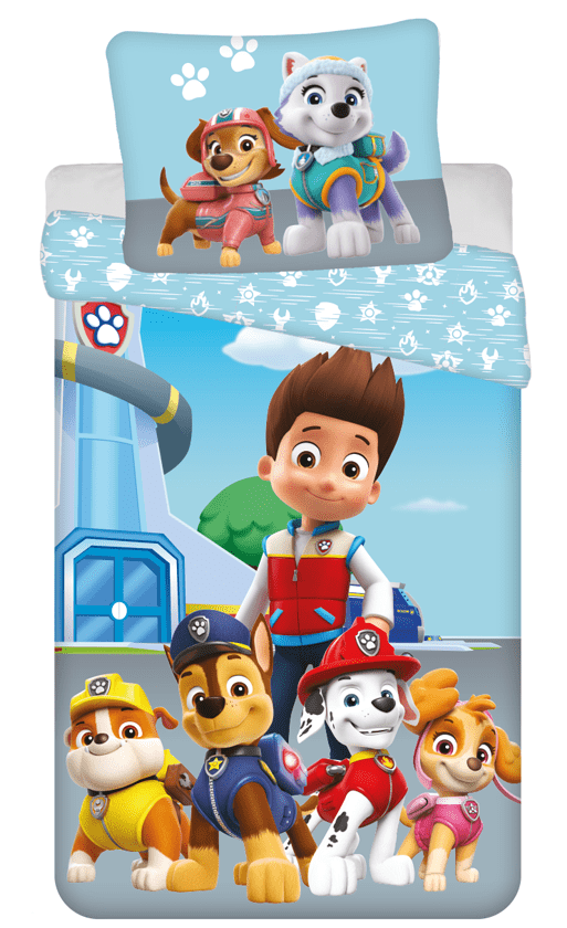 Paw Patrol dekbedovertrek 140 x 200 cm katoen - Multicolor - 140 x 200/220 cm - 100% katoen