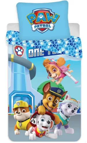 Paw Patrol dekbedovertrek Glow in the dark Pups 140 x 200 cm - Multicolor - 140 x 200 cm - 100% katoen