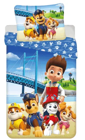 Paw Patrol dekbedovertrek Bridge 140 x 200 cm - Multicolor - 140 x 200 cm - 100% katoen