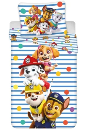 Paw Patrol dekbedovertrek Stripes 100 x 140 cm - Multicolor - 100 x 140 cm - 100% katoen