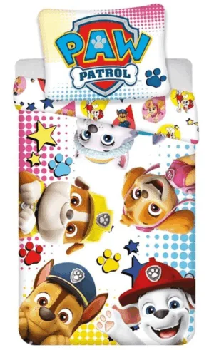 Paw Patrol dekbedovertrek Happy 140 x 200 cm - Multicolor - 140 x 200 cm - 100% Polyester