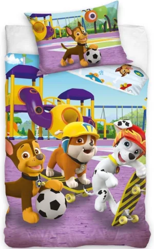 Paw Patrol dekbedovertrek Speeltuin - Multicolor - 70 x 90 cm - 100% katoen