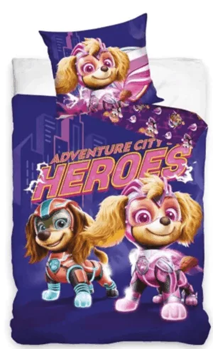Paw Patrol dekbedovertrek Skye paars 140 x 200 cm - Paars - 140 x 200 cm - 100% katoen