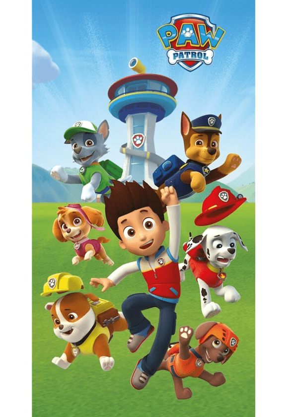Paw Patrol handdoek team 70 x 140 cm - Multicolor - 70 x 140 cm - 100% Polyester