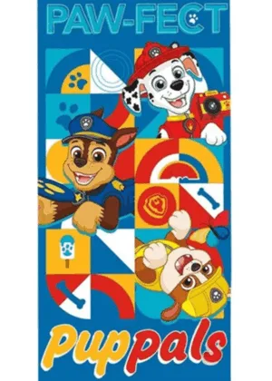 Paw Patrol strandlaken Paw - Blauw - 70 x 140 cm - 100% katoen
