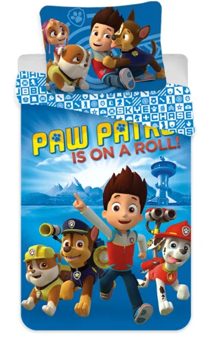 Paw Patrol dekbedovertrek Patrol is on a Roll! - Multicolor - 140 x 200 cm - 100% katoen