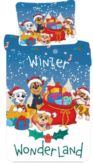 Paw Patrol dekbedovertrek Winter Wonderland 140 x 200 cm - Multicolor - 140 x 200 cm - 100% katoen