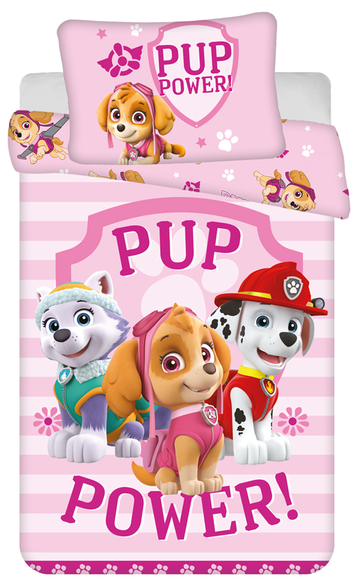Paw Patrol dekbedovertrek Pup Power - Blauw - 100 x 135 cm