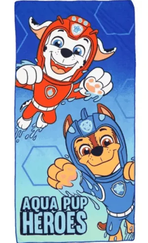 Paw Patrol strandlaken Aqua Pups 60 x 120 cm - Roze - 60 x 120 cm - 100% Polyester