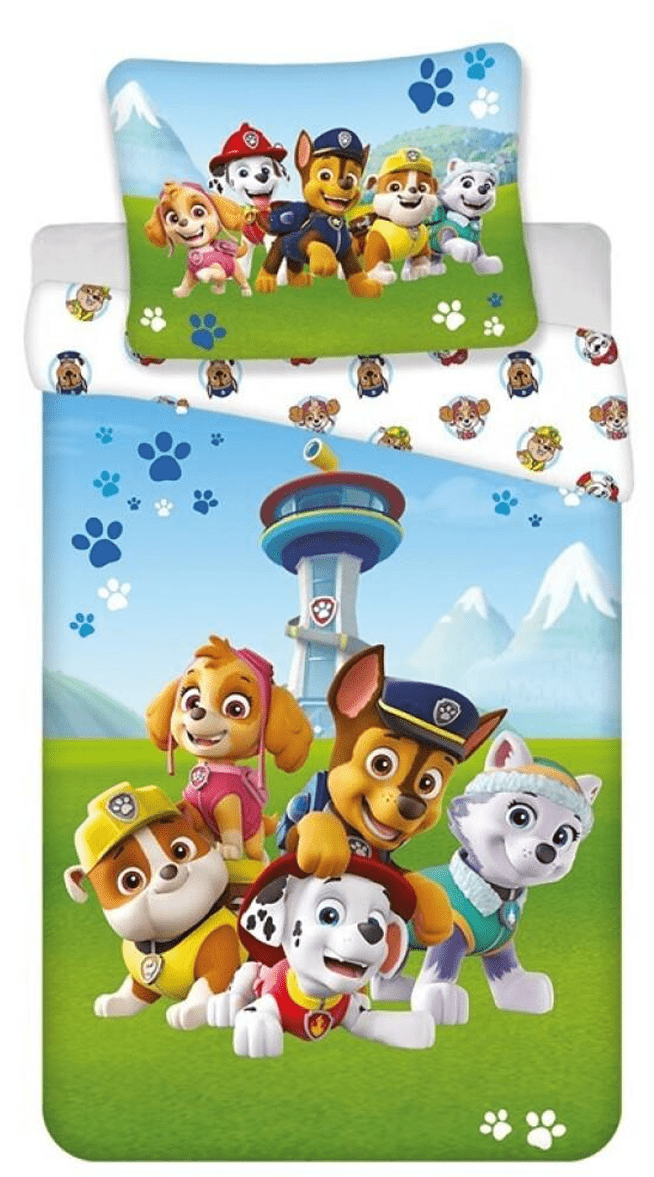 Paw Patrol dekbedovertrek play outside 140 x 200 cm - Multicolor - 140 x 200 cm - 100% katoen