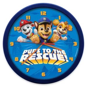 Paw Patrol klok 25 cm blauw - Multicolor
