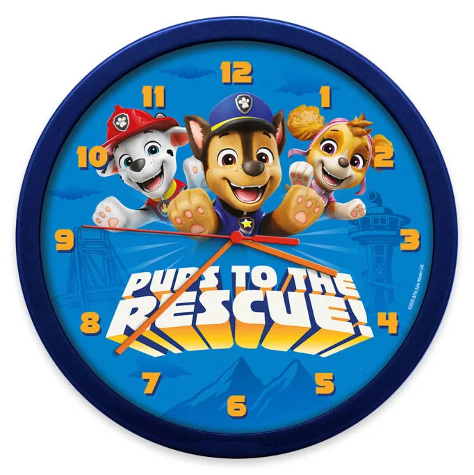 Paw Patrol klok 25 cm blauw - Multicolor