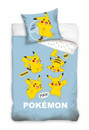 Pokemon dekbedovertrek Pika - Multicolor - 140 x 200 cm - 100% katoen