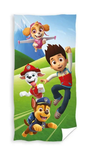 Paw Patrol strandlaken Playing Outside 70 x 140 cm - Multicolor - 70 x 140 cm - 100% katoen