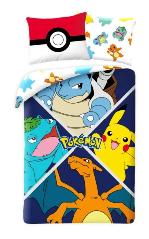 Pokemon dekbedovertrek Charizard - Blauw - 140 x 200 cm - 100% Polyester