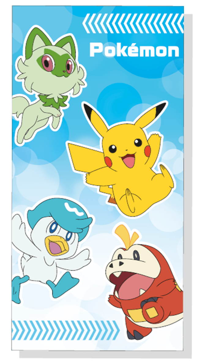 Pokemon handdoek 70 x 140 cm - Multicolor - 70 x 140 cm - 100% katoen