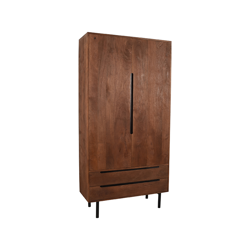 LABEL51 Bergkast I_Rio - Espresso - Mangohout - 2-Deurs