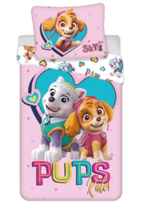 Paw Patrol dekbedovertrek - Roze - 100 x 135 cm