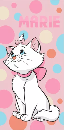 Disney AristoCats strandlaken 70 x 140 cm katoen roze - Roze - 70 x 140 cm - 100% katoen