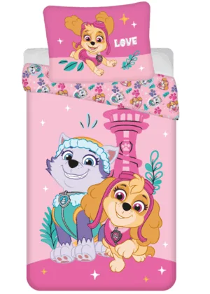 Paw Patrol dekbedovertrek roze - Roze - 100 x 135 cm