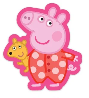 Peppa Pig sierkussen geormd 40X40 cm roze - Roze - 100% Polyester