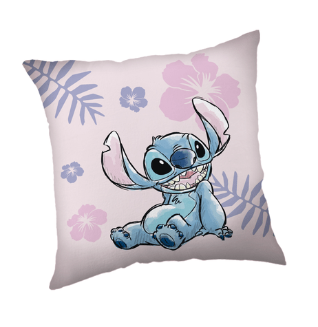 Lilo en Stitch sierkussen roze 40 x 40 cm - Blauw - 40 x 40 cm - 100% Polyester
