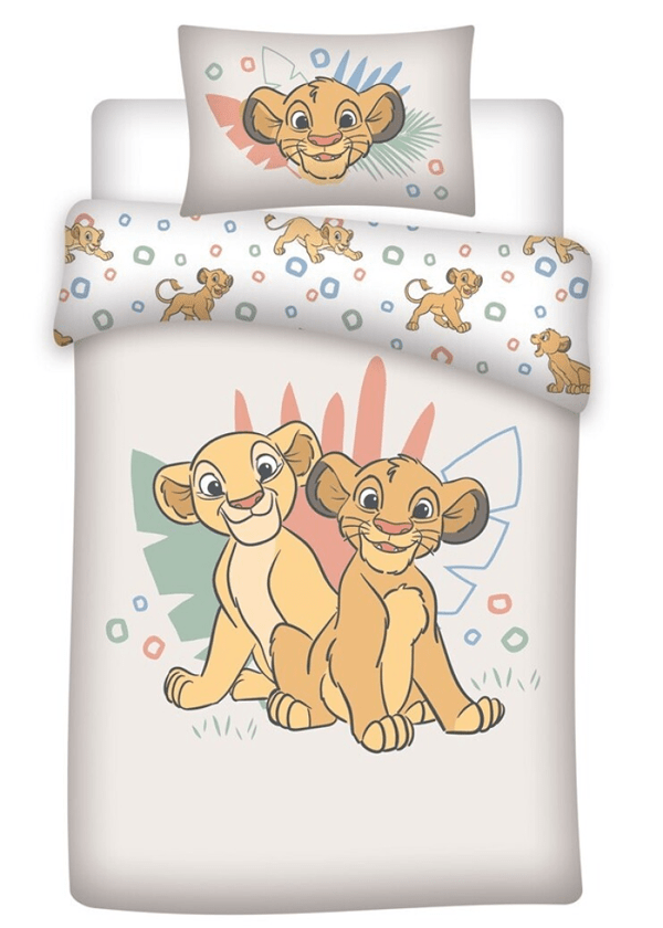 Disney The Lion King dekbedovertrek - Multicolor - 100 x 140 cm - Katoen