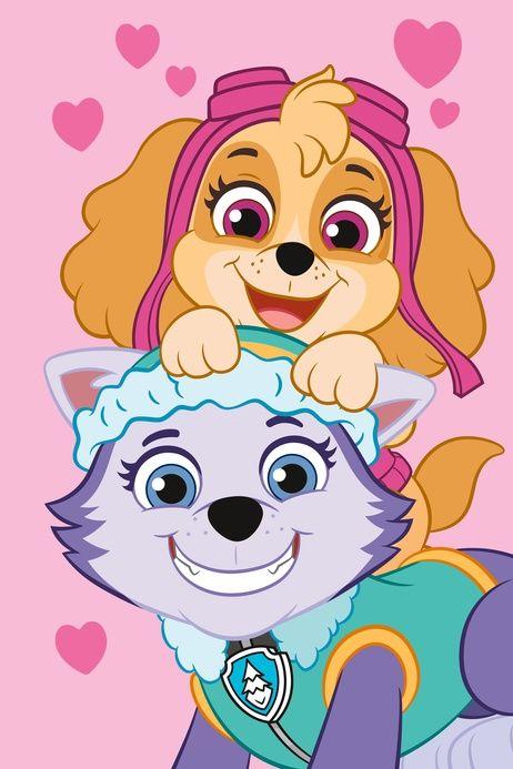 Paw Patrol plaid Skye 100 x 150 cm - Roze - 100 x 150 cm
