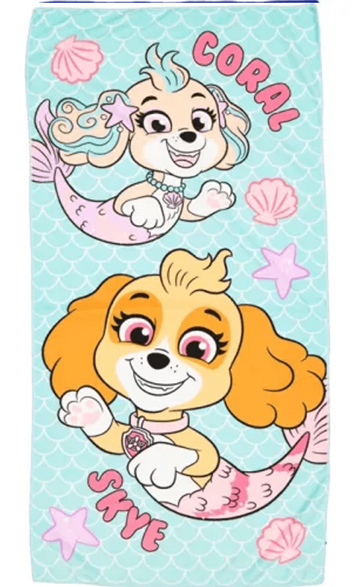 Paw Patrol strandlaken Skye 60 x 120 cm - Roze - 60 x 120 cm - 100% Polyester