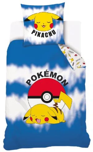 Pokemon dekbedovertrek Sleepy Pika 140 x 200 cm - Multicolor - 140 x 200 cm - 100% katoen