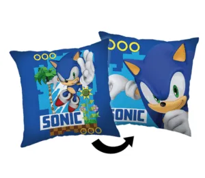 Sonic sierkussen blauw - Blauw - 40 x 40 cm - 100% Polyester