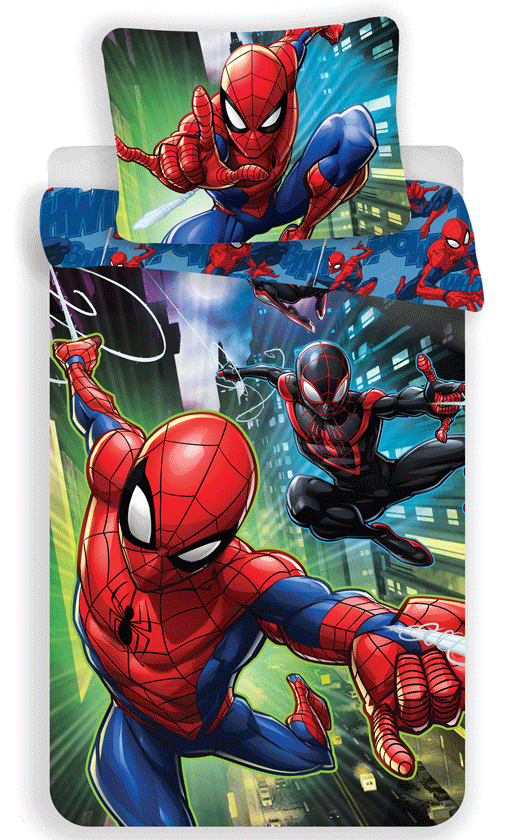 Spiderman dekbedovertrek 140 x 200 cm - Multicolor - 140 x 200 cm - 100% katoen