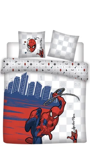 Spiderman dekbedovertrek Shoot! - Multicolor - 65 x 65 cm - 100% katoen