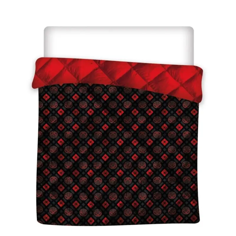 Spiderman sprei - Rood/Zwart - 240 x 220 cm - 100% Polyester