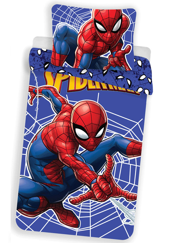 Spiderman dekbedovertrek Glow in the Dark - Multicolor - 140 x 200 cm - 100% katoen