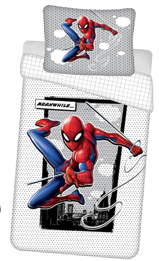 Spiderman dekbedovertrek Meanwhile Glow in the Dark - Multicolor - 140 x 200 cm - 100% katoen