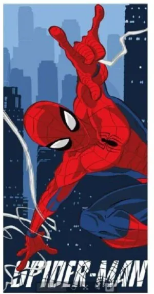 Spiderman handdoek polyester 70 x 140 cm - Multicolor - 70 x 140 cm - 100% Polyester