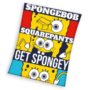 Spongebob fleece deken 130 x 170 cm - Blauw - 130 x 170 cm - 100% Polyester