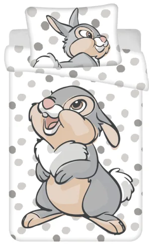Disney Bambi dekbedovertrek - Wit - 100 x 135 cm - 100% katoen