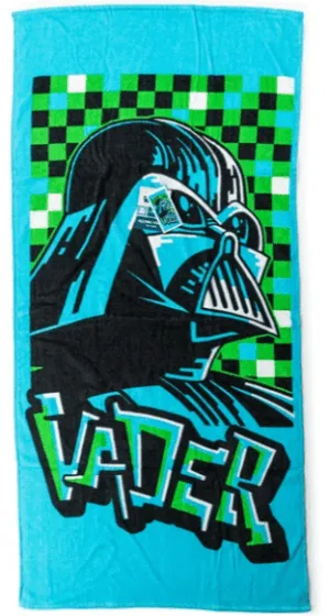 Star Wars strandlaken blauw 70x140 cm - Blauw - 70 x 140 cm - 100% katoen