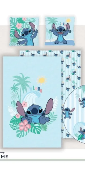 Lilo en Stitch dekbedovertrek Aloha 140 x 200 cm - Multicolor - 140 x 200 cm - polykatoen