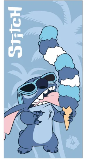 Lilo en Stitch strandlaken Icecream 70 x 140 cm Polyester - Multicolor - 70 x 140 cm - 100% Polyester