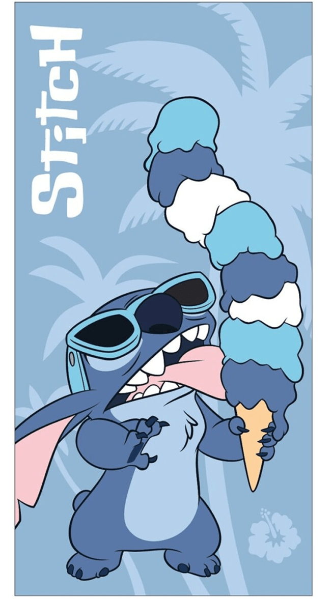 Lilo en Stitch strandlaken Icecream 70 x 140 cm Polyester - Multicolor - 70 x 140 cm - 100% Polyester