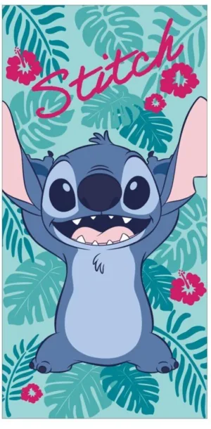 Lilo en Stitch strandlaken Chill 70 x 140 cm polyester - Multicolor - 70 x 140 cm - 100% Polyester