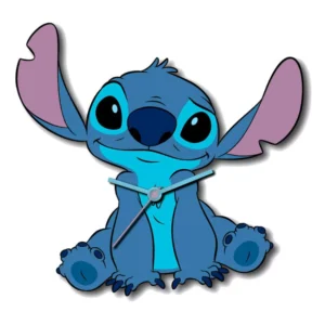 Lilo en Stitch klok stitch 50 cm - Blauw