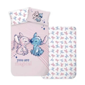 Lilo en Stitch dekbedovertrek Magical - Lila - 100 x 135 cm - 100% katoen