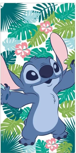 Lilo en Stitch strandlaken groen 70 x 140 cm - Multicolor - 70 x 140 cm - 100% Polyester