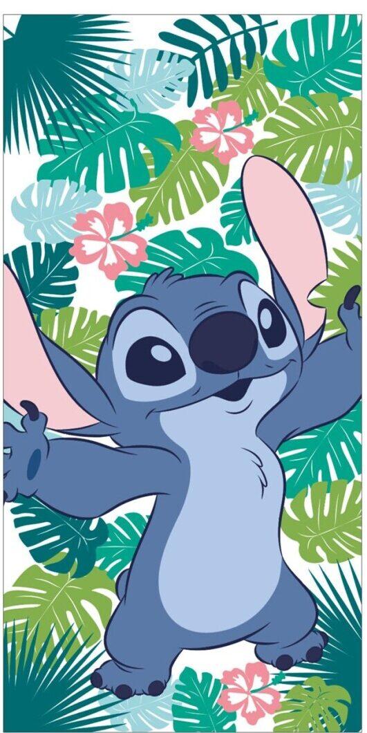 Lilo en Stitch strandlaken groen 70 x 140 cm - Multicolor - 70 x 140 cm - 100% Polyester